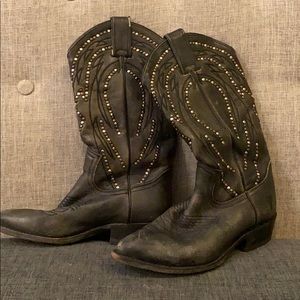 Frye Stud Cowboy Boots
